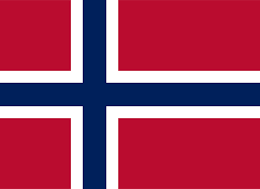 norges flagga är röd vit och blå